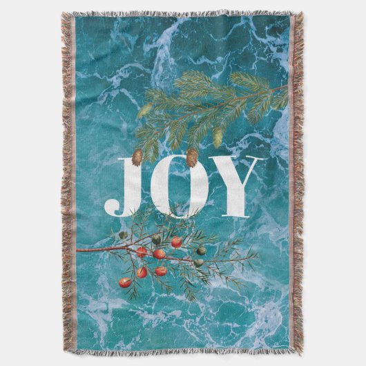 Weihnachts Sommer Ocean Beach Freude Decke (Vorderseite Vertikal)