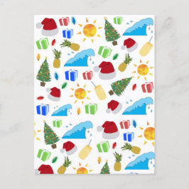 Weihnachts Sommerurlaub Feiertagspostkarte