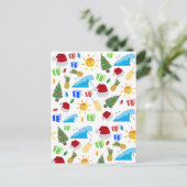 Weihnachts Sommerurlaub Feiertagspostkarte (Stehend Vorderseite)