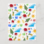 Weihnachts Sommerurlaub Feiertagspostkarte (Vorderseite)