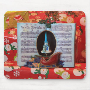 Weihnachts-Song-Buch geschlossen Mauspad
