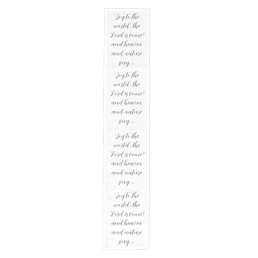 Weihnachts-Song-Script Freude auf der Welt Mittelgroßer Tischläufer (Vorderseite)