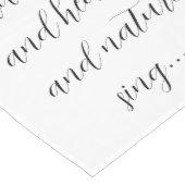 Weihnachts-Song-Script Freude auf der Welt Mittelgroßer Tischläufer (Ecke)