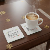 Weihnachts-Song-Vögel singen Glasuntersetzer