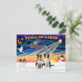 Weihnachts-Sonnenaufgang - Colliese (2 braun) Feiertagspostkarte (Stehend Vorderseite)