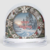 Weihnachts-Sonnenuntergang Kundenempfehlung Gesche Schneekugeln (Vorderseite)