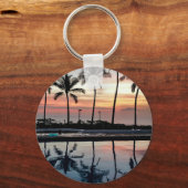 Weihnachts Sonnenuntergang Schlüsselanhänger (Vorderseite)