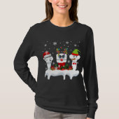 Weihnachts-Sonographin Ultrasound Funny Santa Rein T-Shirt (Vorderseite)