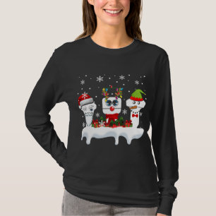Weihnachts-Sonographin Ultrasound Funny Santa Rein T-Shirt