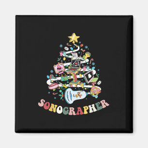 Weihnachts-Sonographin Ultrasound Technologe Xmas Magnet