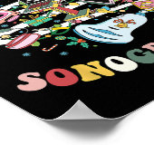 Weihnachts-Sonographin Ultrasound Technologe Xmas Poster (Ecke)