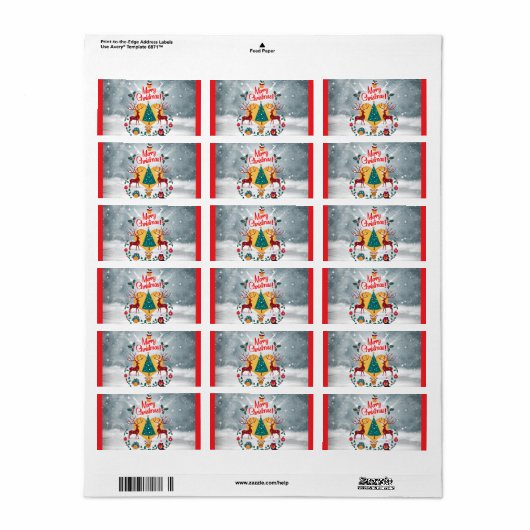 Weihnachts-Soul Adressaufkleber (Vorne)