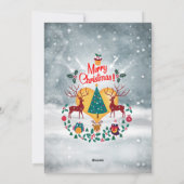 Weihnachts-Soul Feiertagskarte (Rückseite)