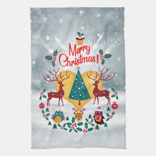Weihnachts-Soul Geschirrtuch (Vertikal)