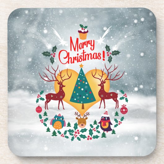 Weihnachts-Soul Getränkeuntersetzer (Vorderseite)