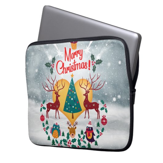 Weihnachts-Soul Laptopschutzhülle (Vorderseite Links)