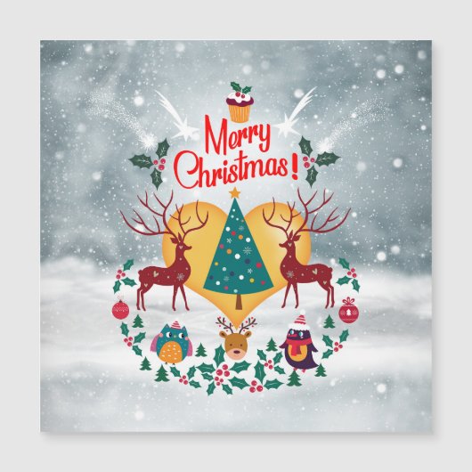 Weihnachts-Soul Magnetkarte (Vorderseite)