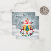 Weihnachts-Soul Mitteilungskarte (Vorderseite/Rückseite Beispiel)