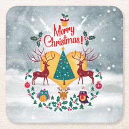 Weihnachts-Soul Rechteckiger Pappuntersetzer