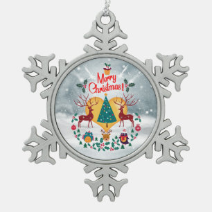 Weihnachts-Soul Schneeflocken Zinn-Ornament