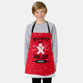 Weihnachts-Sous-Koch, passende Familie Schürze (Getragen)