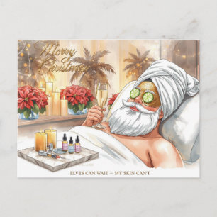 Weihnachts-Spa mit Nikolaus Feiertagspostkarte