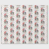 Weihnachts-Spanisch-Dog-Wrapping Paper Geschenkpapier (Flach)