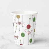 Weihnachts Sparkley Ornaments Pappbecher (Links)
