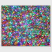 Weihnachts-Sparkling-Stars Geschenkpapier (Flach)