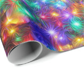 Weihnachts-Sparkling-Stars Geschenkpapier (Rolleneckpunkt)