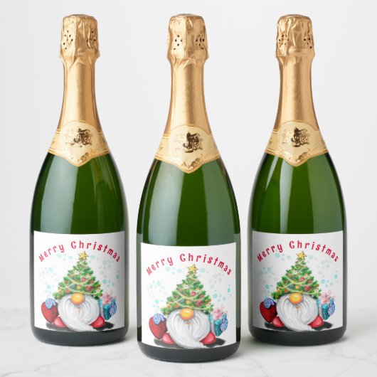 Weihnachts Sparkling Weinkennzeichen Genome mit Ge Schaumweinetikett (Flaschen)