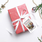 Weihnachts Spaß Foto Holiday Zeitung Custom Geschenkanhänger