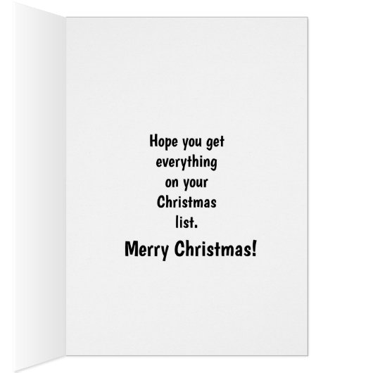 Weihnachts-Spaß-Grußkarte (Innen (Rechts))