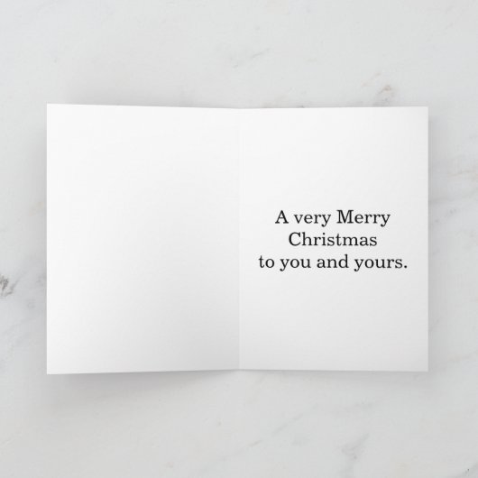 Weihnachts-Spaß-Grußkarte Feiertagskarte (Innenseite)