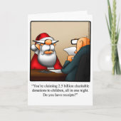 Weihnachts-Spaß-Grußkarte Feiertagskarte (Vorderseite)