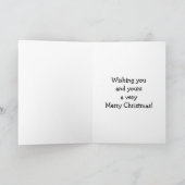 Weihnachts-Spaß-Grußkarte Feiertagskarte (Innenseite)