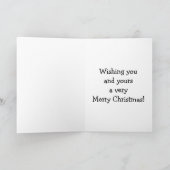 Weihnachts-Spaß-Grußkarte Feiertagskarte (Innenseite)