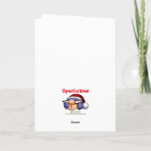 Weihnachts-Spaß-Grußkarte Feiertagskarte (Rückseite)