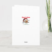 Weihnachts-Spaß-Grußkarte Karte (Rückseite)