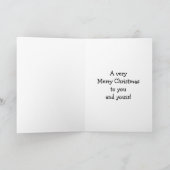 Weihnachts-Spaß-Grußkarte Karte (Innenseite)