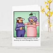 Weihnachts-Spaß-Grußkarte Karte (Gelbe Blume)