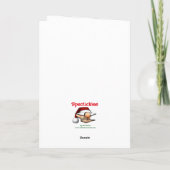 Weihnachts-Spaß-Grußkarte Karte (Rückseite)
