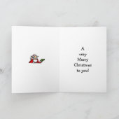 Weihnachts-Spaß-Grußkarte Karte (Innenseite)