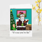 Weihnachts-Spaß-Grußkarte Karte (Gelbe Blume)