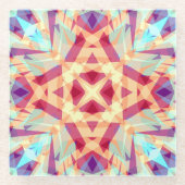 Weihnachts Spaß hell fröhlich Jolly Modernes Muste Glasuntersetzer (Vorderseite)