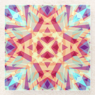 Weihnachts Spaß hell fröhlich Jolly Modernes Muste Glasuntersetzer