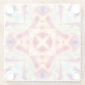 Weihnachts Spaß hell fröhlich Jolly Modernes Muste Glasuntersetzer (Rückseite)