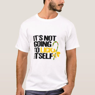 Weihnachts-Spaß Lick Itself T-Shirt