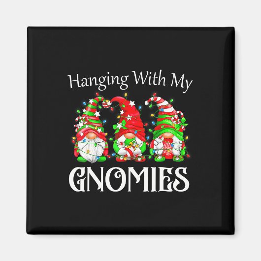 Weihnachts-Spaß mit meiner Gnomies-Familie Magnet (Vorne)