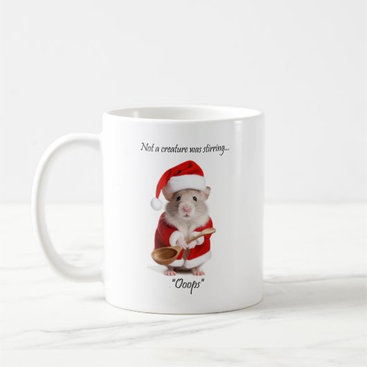 Weihnachts-Spaß Nicht eine Kreatur rührte die Maus Kaffeetasse (Links)